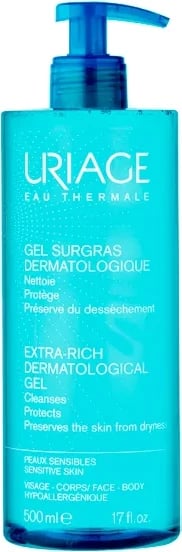 Xhel dermatologjik për fytyrë dhe trup Uriage Surgras, 500ml, unisex Xhel dermatologjik për fytyrë dhe trup Uriage Surgras, 500ml, unisex