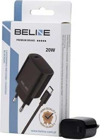 Karikues muri Beline BLNCB20C, 20W, me kabllo USB-C, Zi