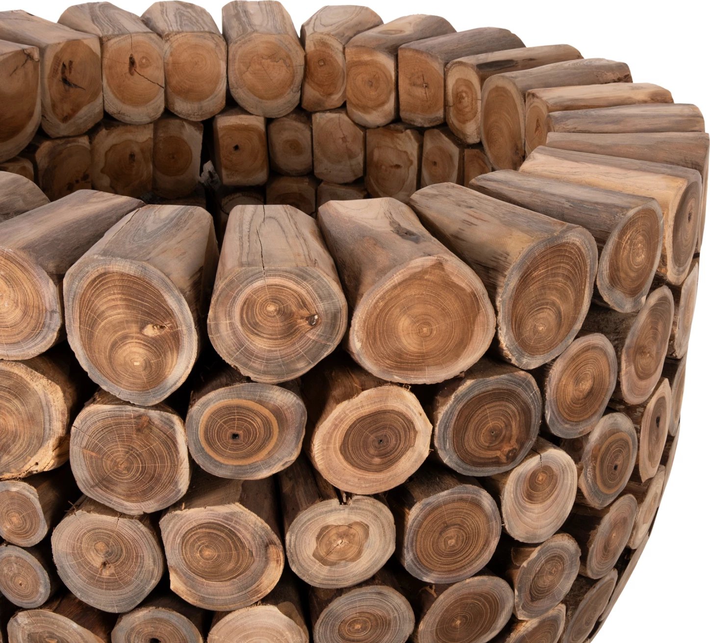 Tavolinë e rrumbullakët për bar, copa druri TEAK, Φ120x104H cm