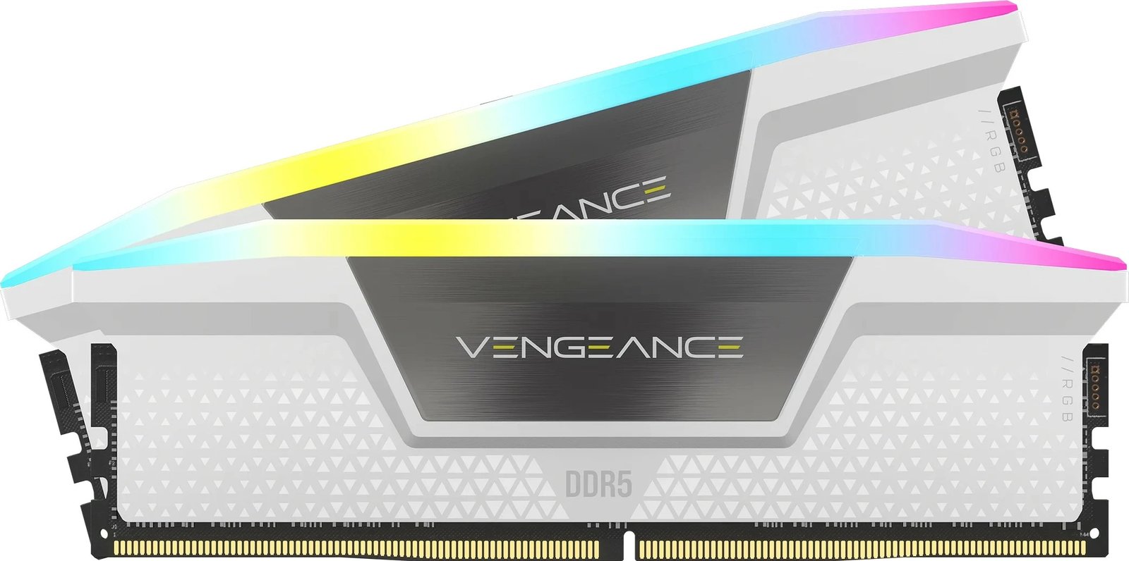 RAM Memorje Corsair Vengeance RGB 32GB (2x16GB) DDR5 6000MHz CL30 bardhë RAM Memorje Corsair Vengeance RGB 32GB (2x16GB) DDR5 6000MHz CL30 bardhë