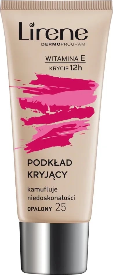 Krem pudër Lirene COMPLETE COVERAGE, Tan 25, 30 ml