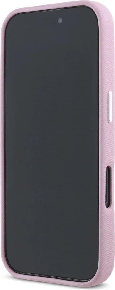 Mbështjellës Karl Lagerfeld Saffiano Full Wrapped Elongated Metal Logo MagSafe për iPhone 16 Pro, Rozë