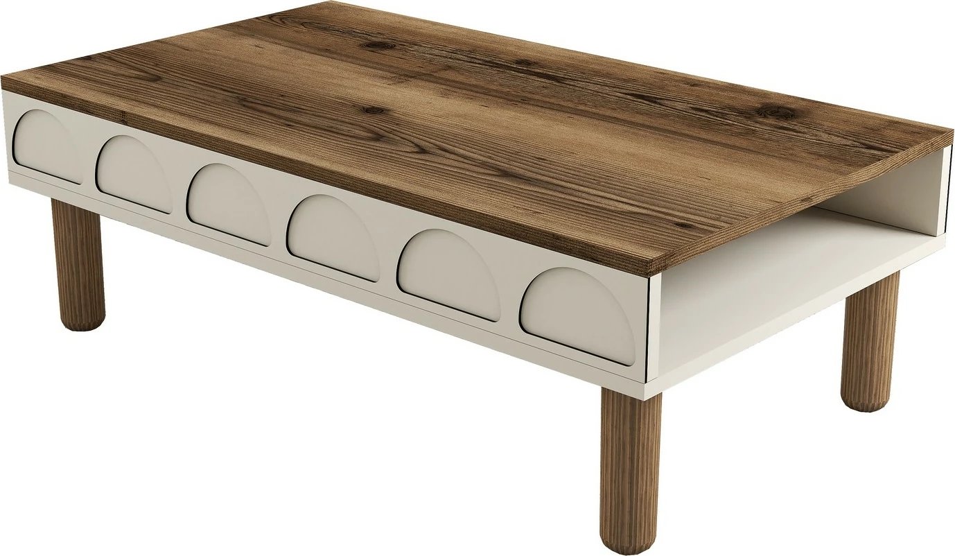 Tavolinë kafeje Skye Decor, Bohem 853, krem