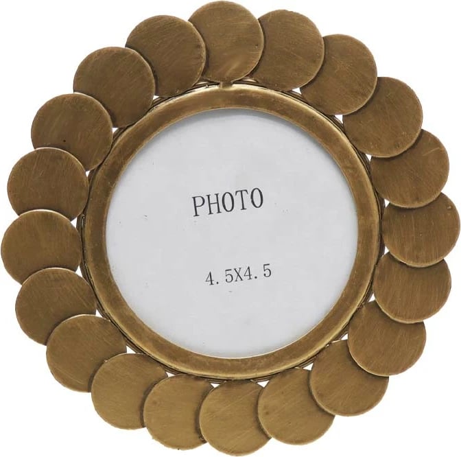 Kornizë për foto, ngjyrë ari metalik, 20x1.5x20cm