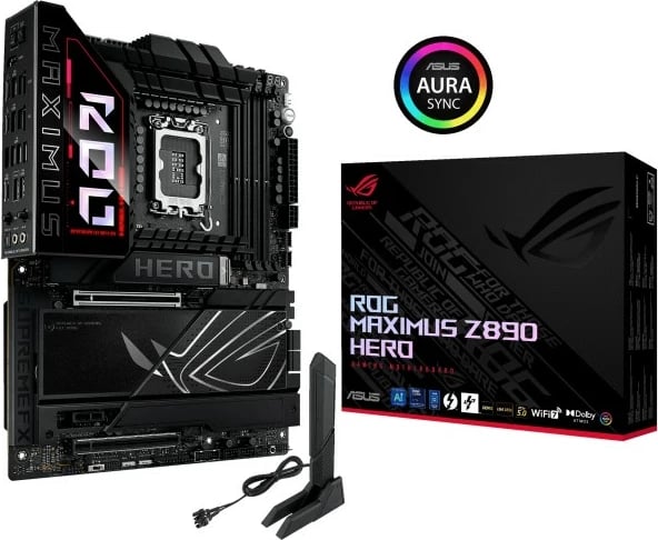 Pllakë amë Asus ROG MAXIMUS Z890 HERO, ATX, DDR5, Wi-Fi 7, Thunderbolt 4, E zezë