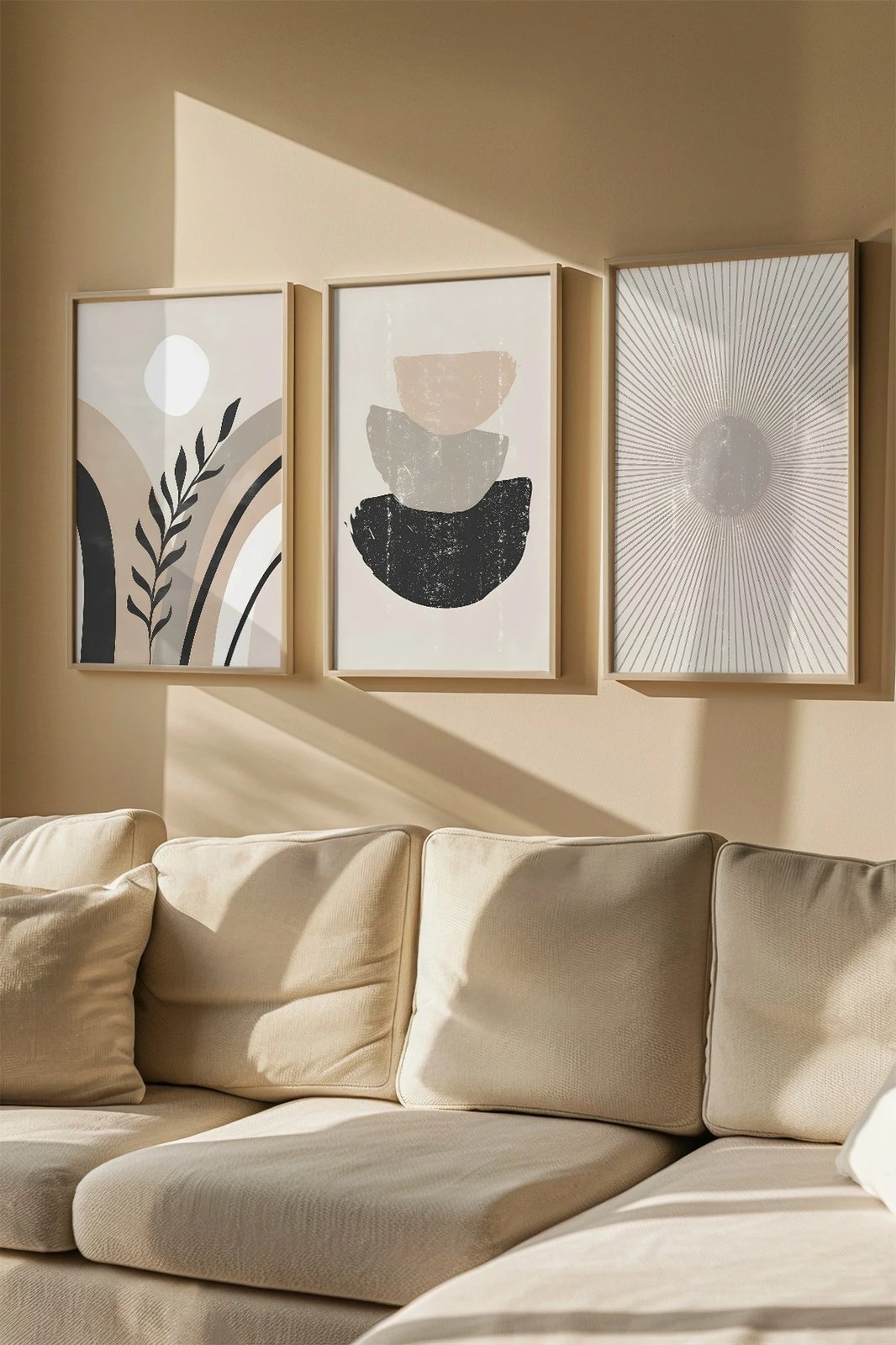 Pikturë dekorative me kornizë (3 copë), Wallity, 3Dartsohoset131