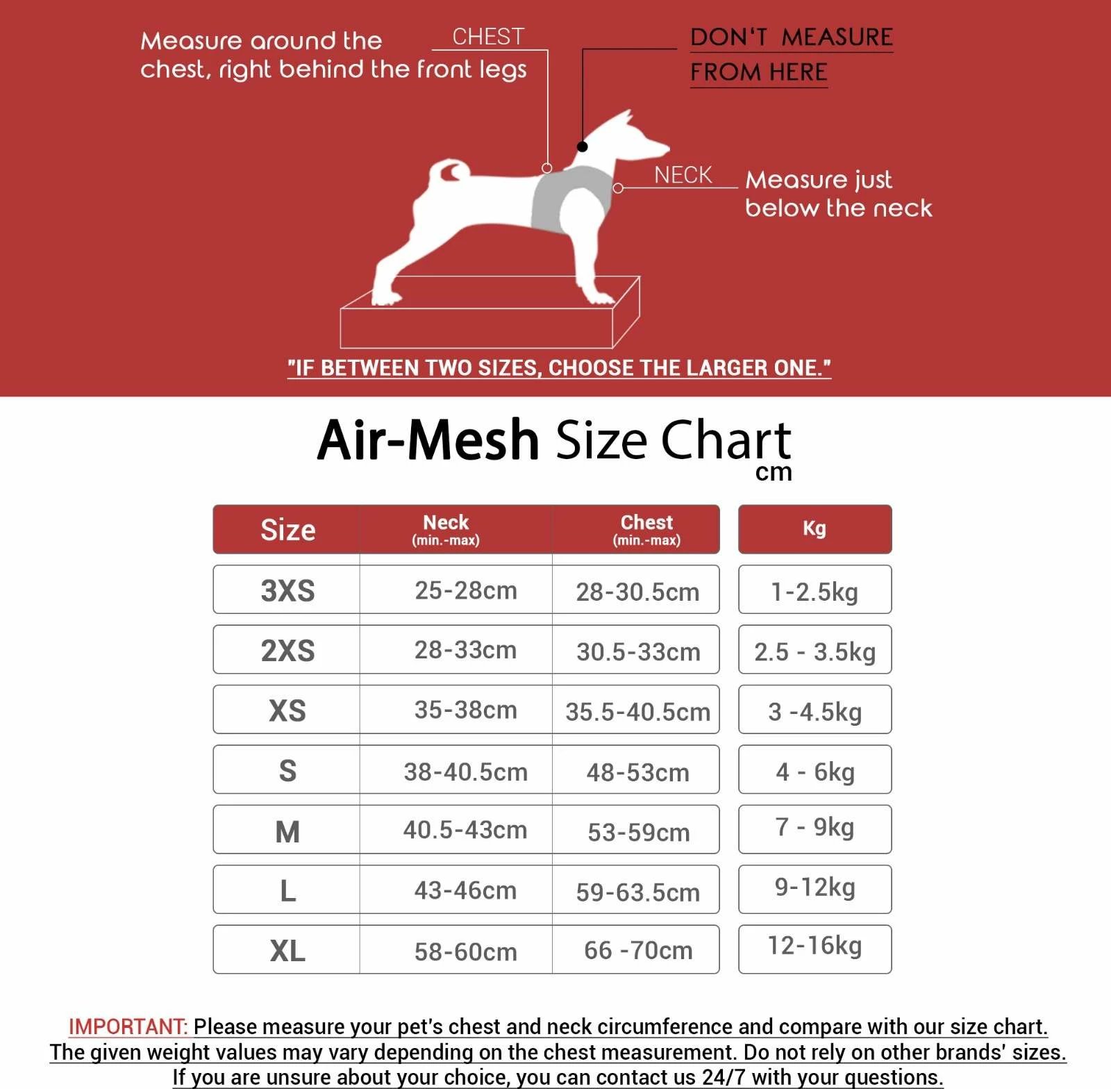 Parzmore për qen, Air-Mesh, ngjyrë e zezë