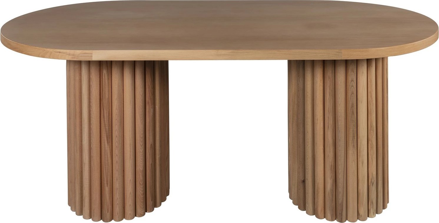 Tavolinë ngrënieje Skye Decor, ngjyrë natyrale, Itali