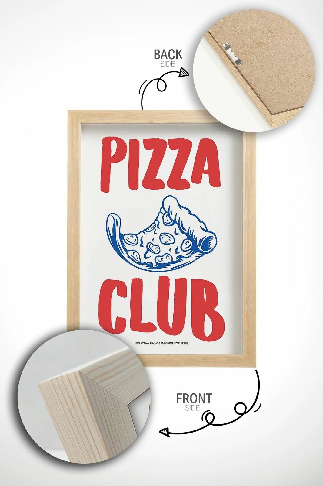 Pikturë dekorative me kornizë, shumëngjyrëshe, Ersy1Ham16, 33x48cm