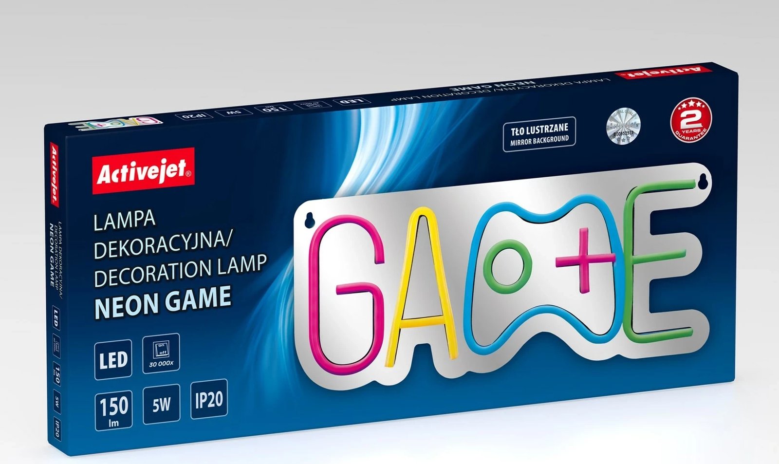 Dritë dekorative LED Activejet AJE-NEON GAME, Multingjyrëshe