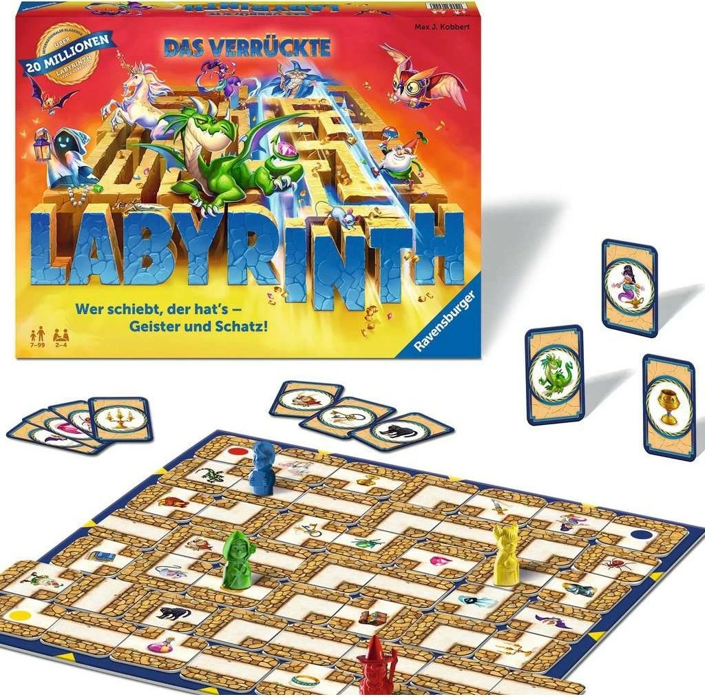 Lojë tavoline Ravensburger 26955, për 2-4 lojtarë, për fëmijë prej 7 vjet, shumëngjyrëshe