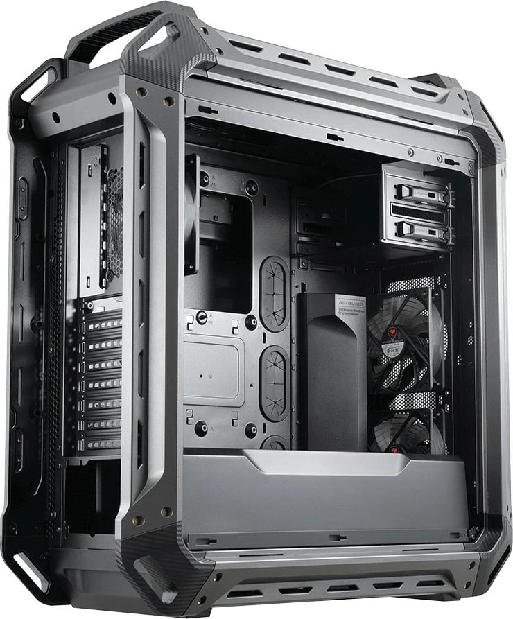Kasë Cougar Panzer Max midi tower, e zezë