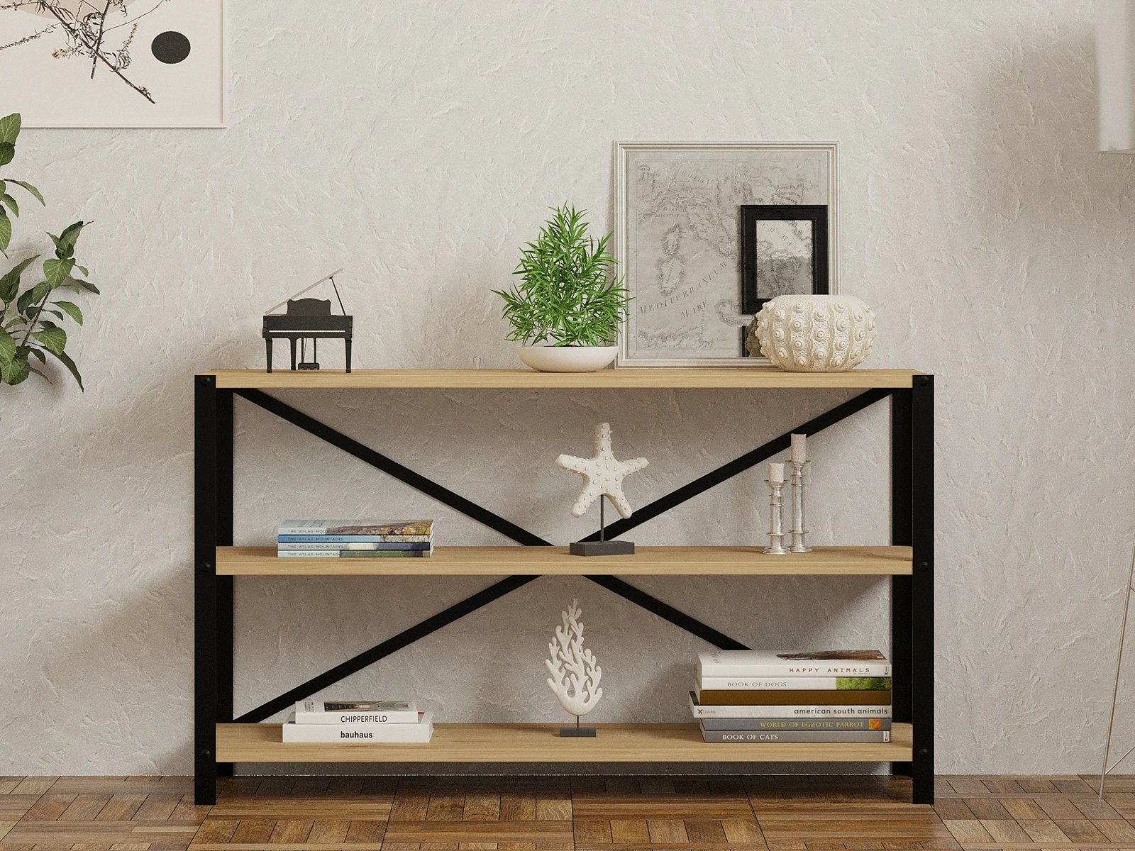 Raft librash Hanah Home, Derby, ngjyrë safir
