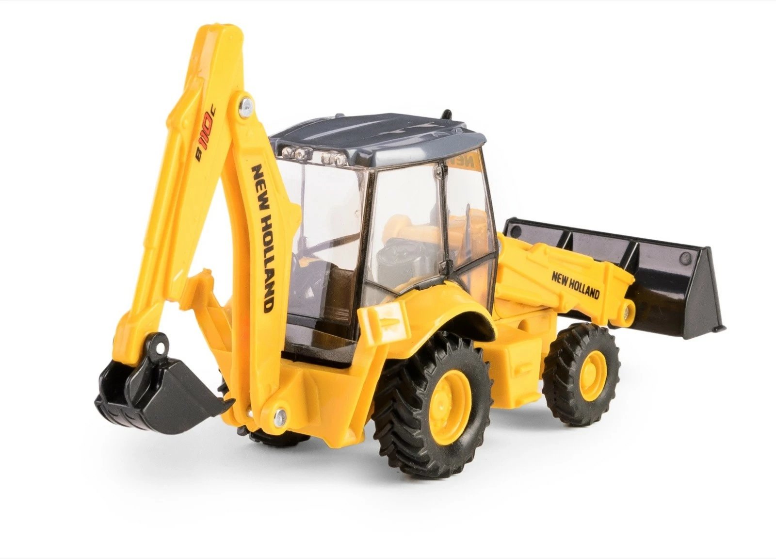 Lodër ekskavator Daffi Mini New Holland B110C, metal dhe plastikë, e verdhë
