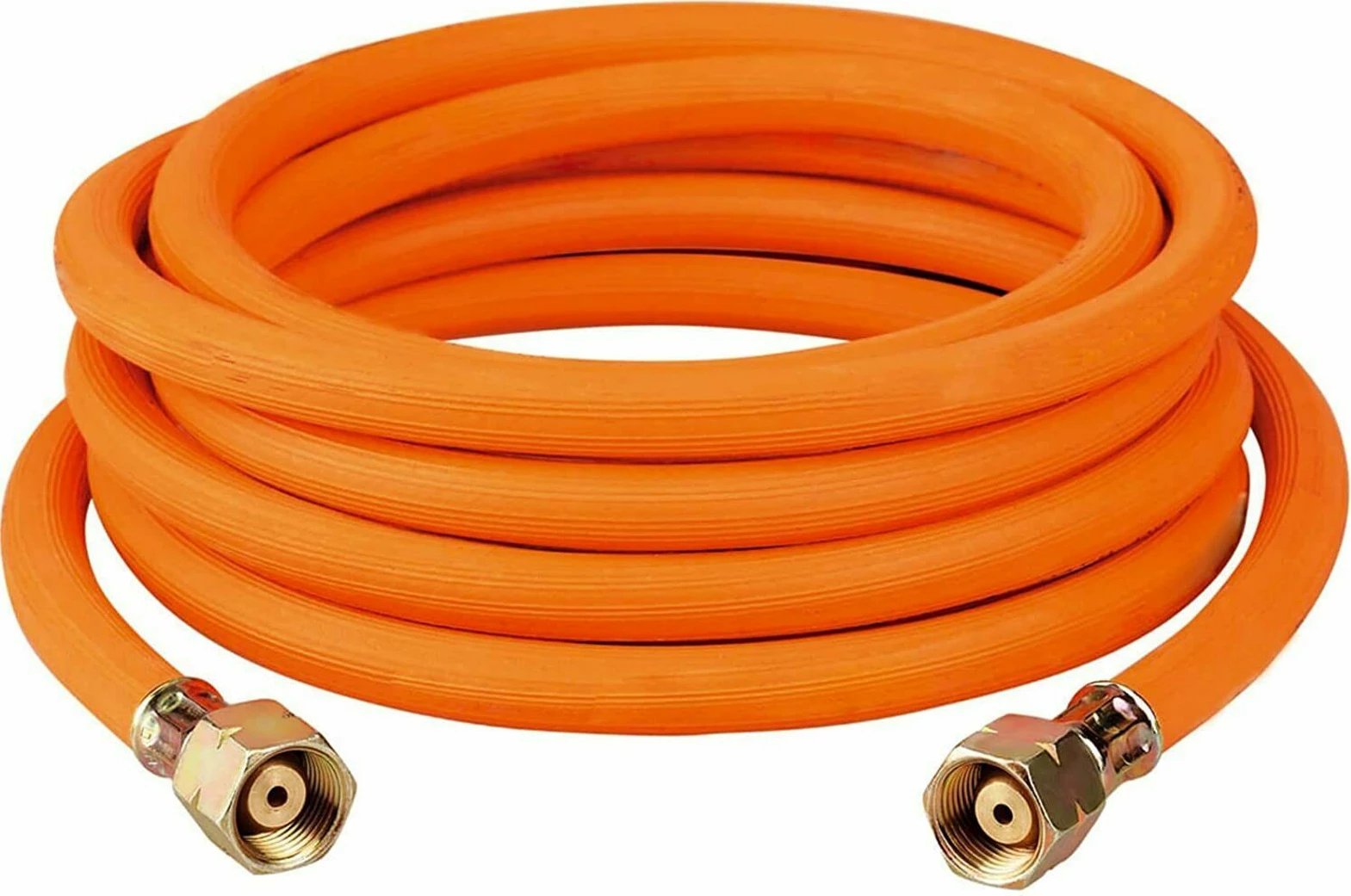 Zorrë gazi Meva U4575A, 2m, 2x G3/8"L, portokalli