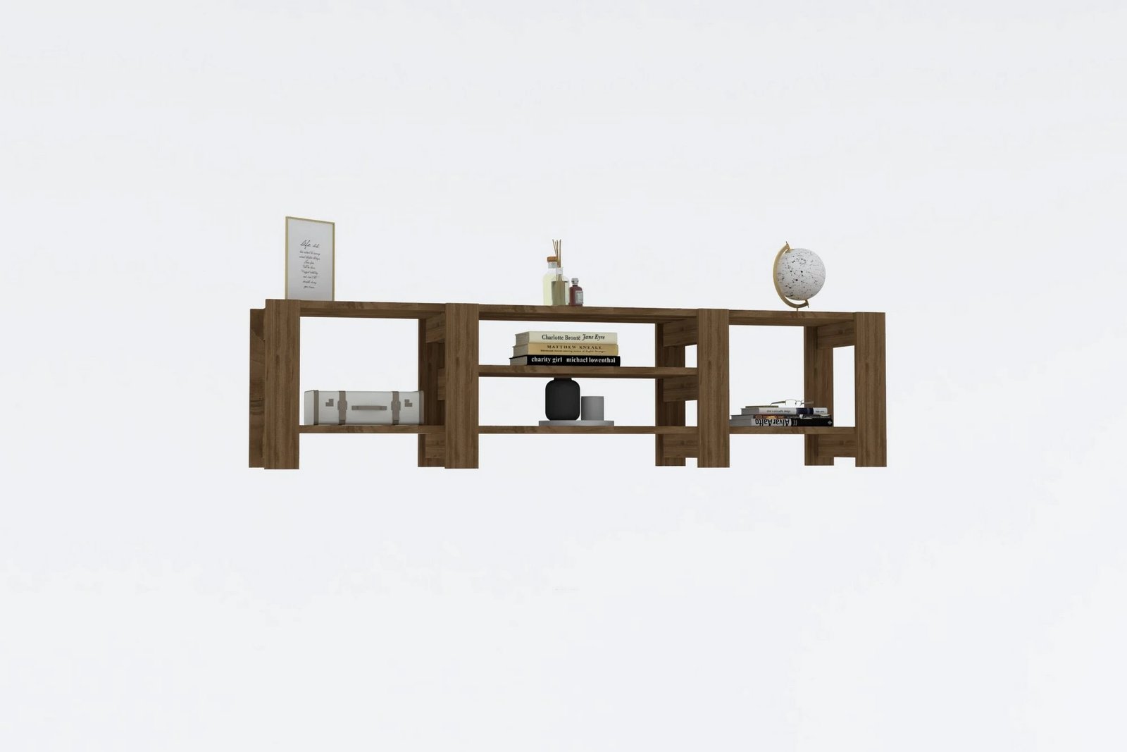 Komodë TV Skye Decor, ngjyrë arre, Technic