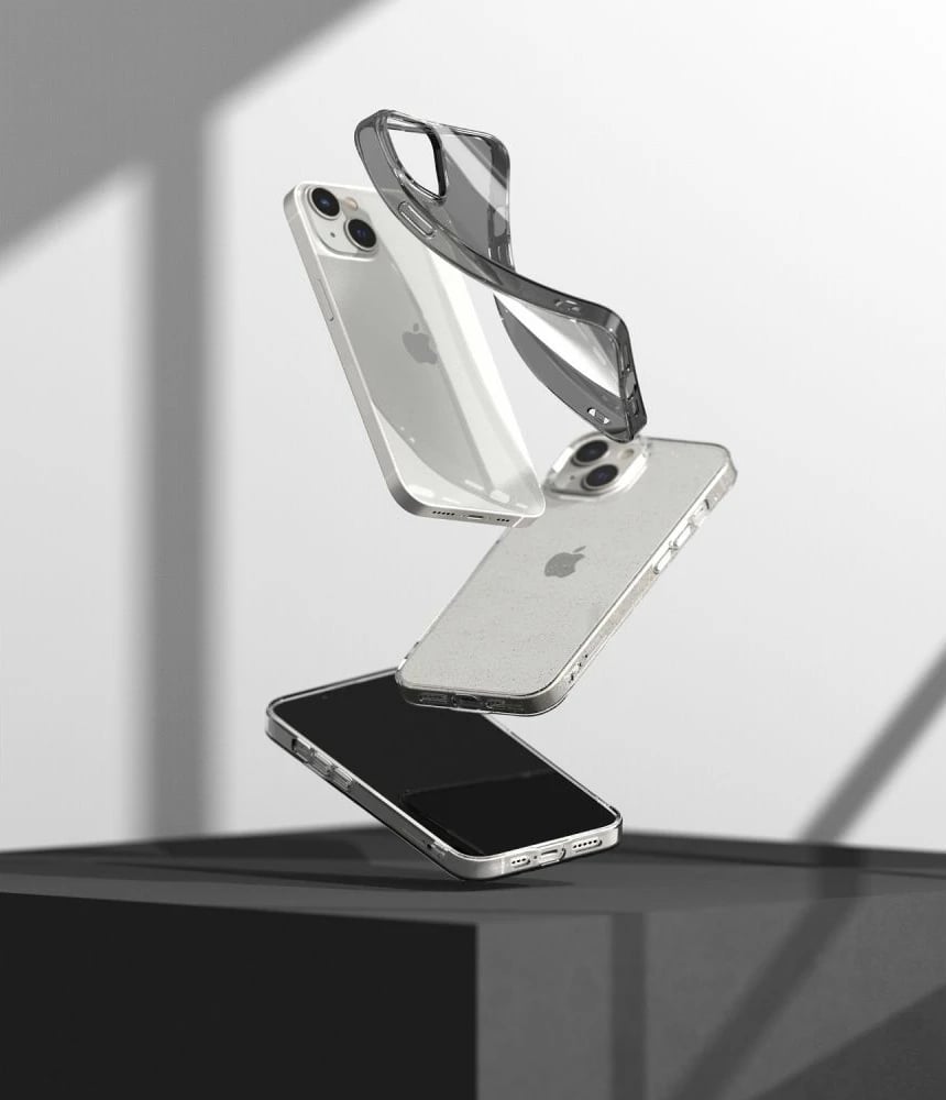 Mbështjellës Ringke Air për iPhone 14 Max, ultra i hollë TPU gel me Dot Matrix dhe vrima për litar, transparent