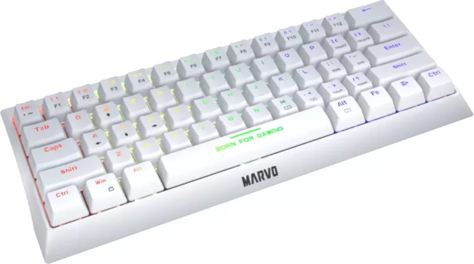 Tastierë MARVO KG962G WH EN-R