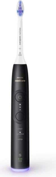 Furçë dhëmbësh elektrike Philips Sonicare HX7411/02, me aplikacion, e zezë