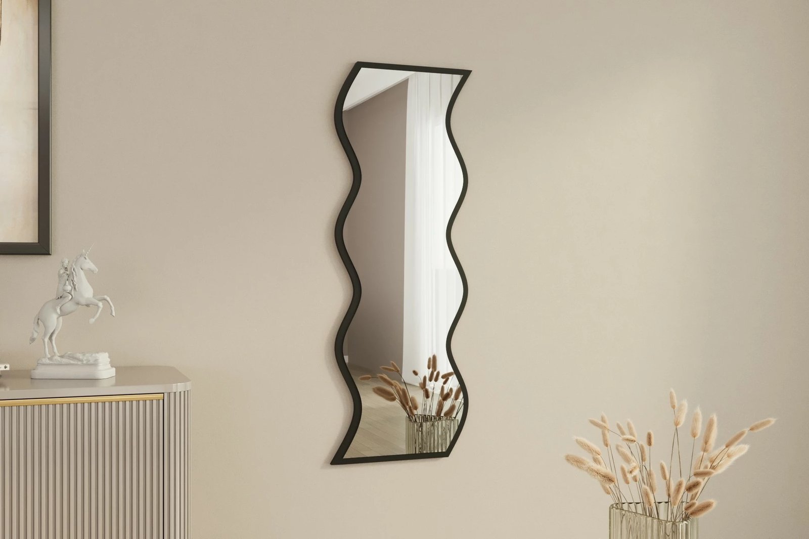 Pasqyrë Hanah Home, Safi, e bardhë dhe e zezë