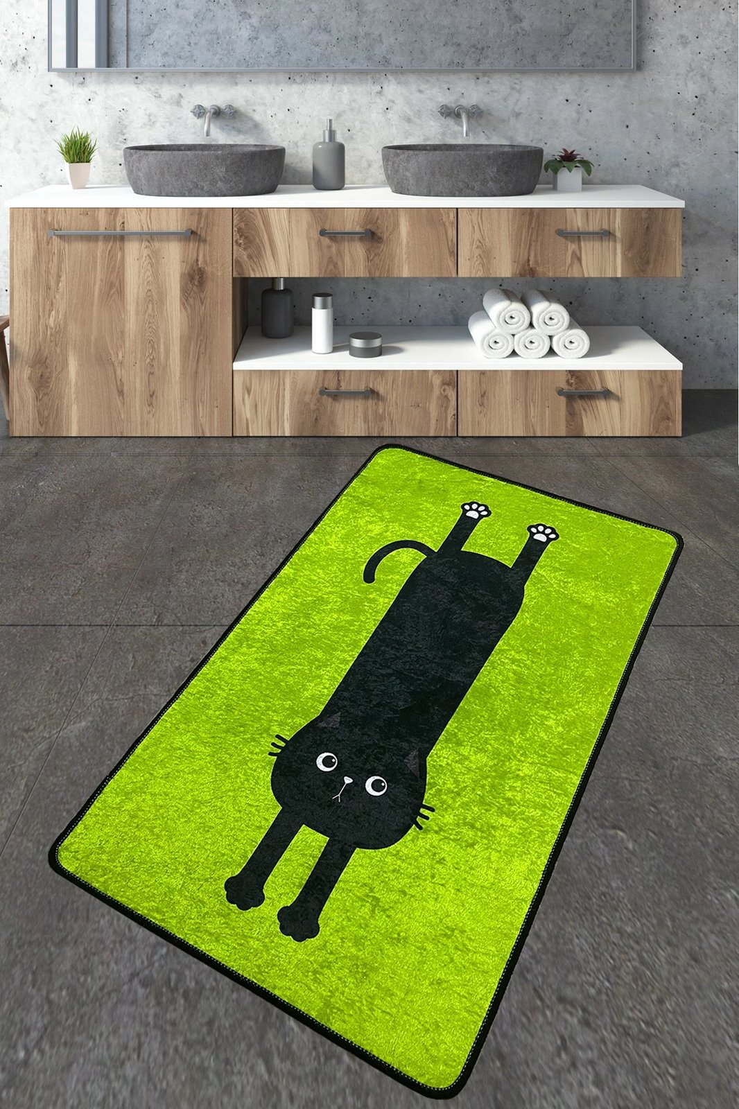 Tapet për banjo Mijölnir, Comfort, shumëngjyrësh, 70x120cm