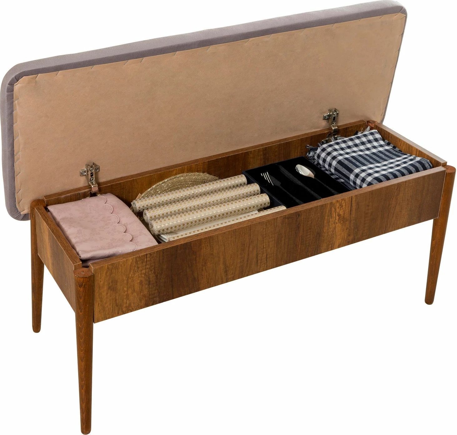 Bankë Hanah Home, Vina Bench Soho, ngjyrë arre