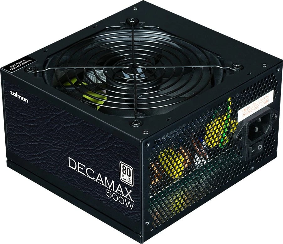 Kasë energjie Zalman ZM500-LX3 Decamax, 500W, 80 PLUS, e zezë