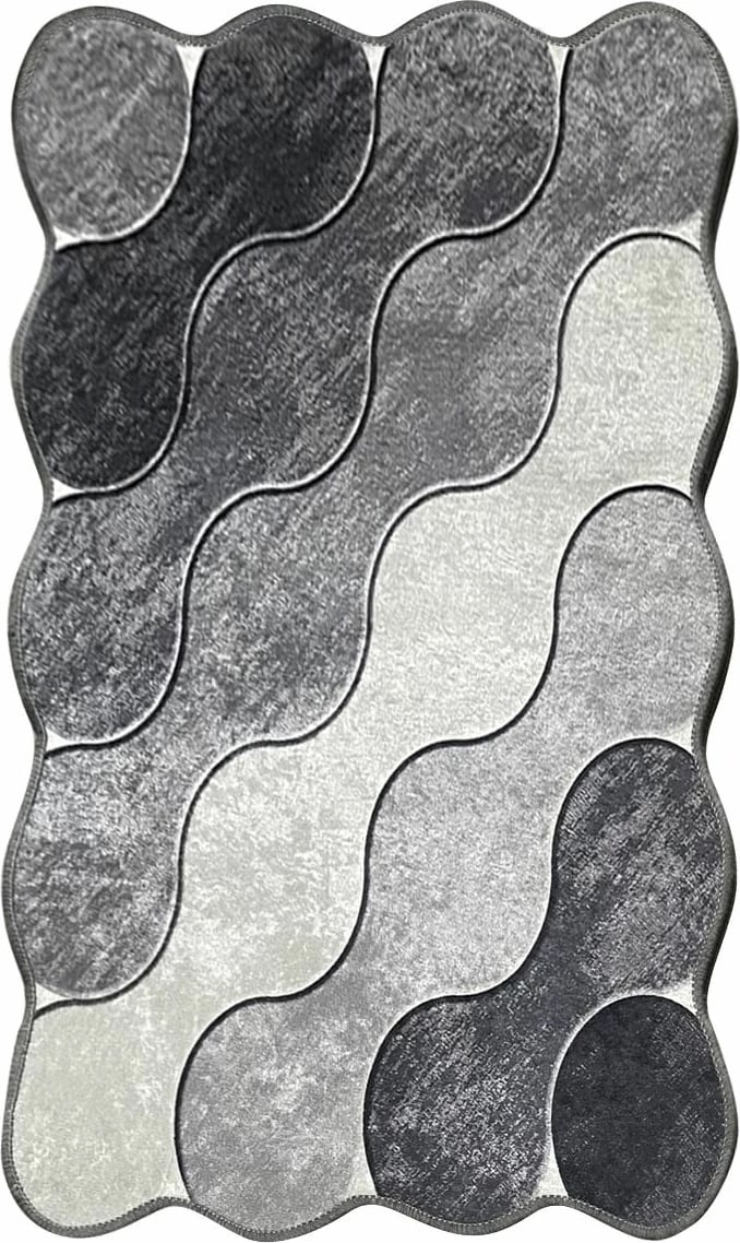 Qilim Conceptum Hypnose, rreth, gri, 80x120cm