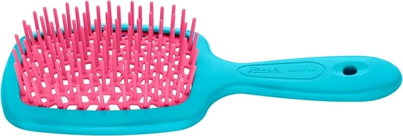 Furçë flokësh për femra dhe fëmijë Janeke Superbrush Small rozë-blu, 1 copë