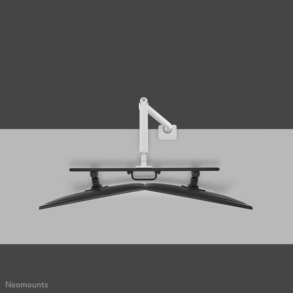 Krah monitori Neomounts DS75S-950WH2, për 2 ekrane, gas spring, Topfix, bardhë
