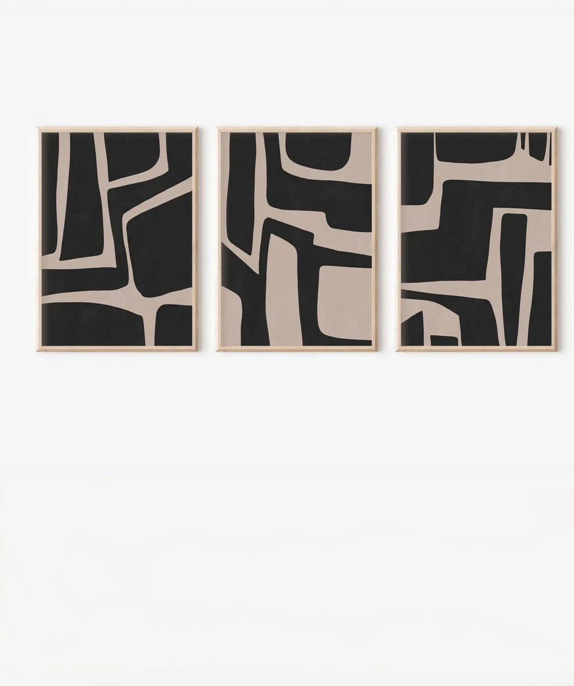 Pikturë dekorative me kornizë (3 copë), Wallity, 3Dartsohoset38