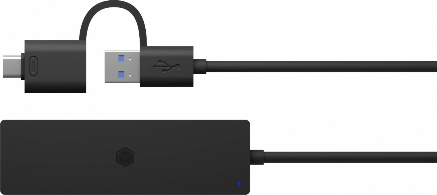 Kasë USB IcyBox IB-HUB1424-C3, 4 porta, USB 3.2 Gen 1, Type-C/Type-A, e zezë