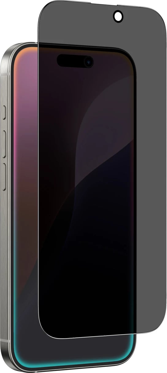 Xham privatësie AmazingThing Radix Privacy Glass për iPhone 16 Pro, i zi