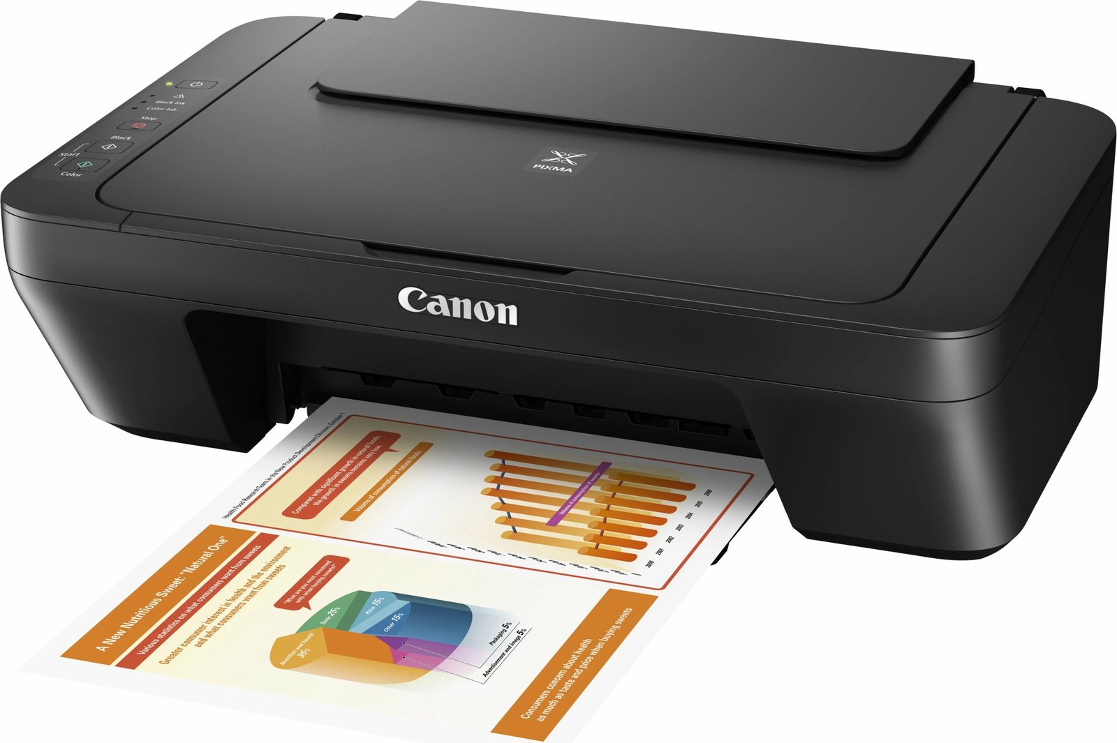 Printer Canon PIXMA MG2550S, Inkjet, Printim ngjyrë, 4800 x 600 DPI, Kopjim ngjyrë, A4, E zezë