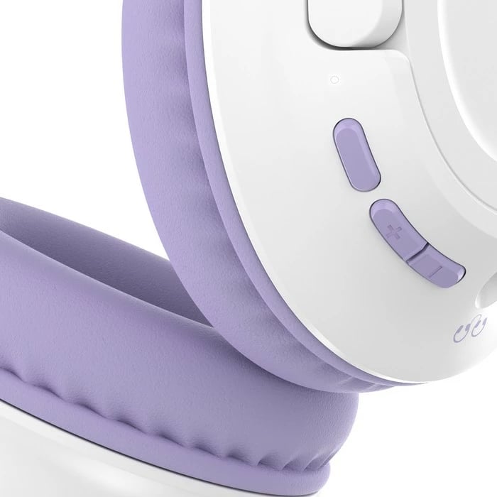 Kufje Belkin SOUNDFORM INSPIRE, wireless & me kabllo, 35 orë, mikrofon, për fëmijë, lavender/bardhë