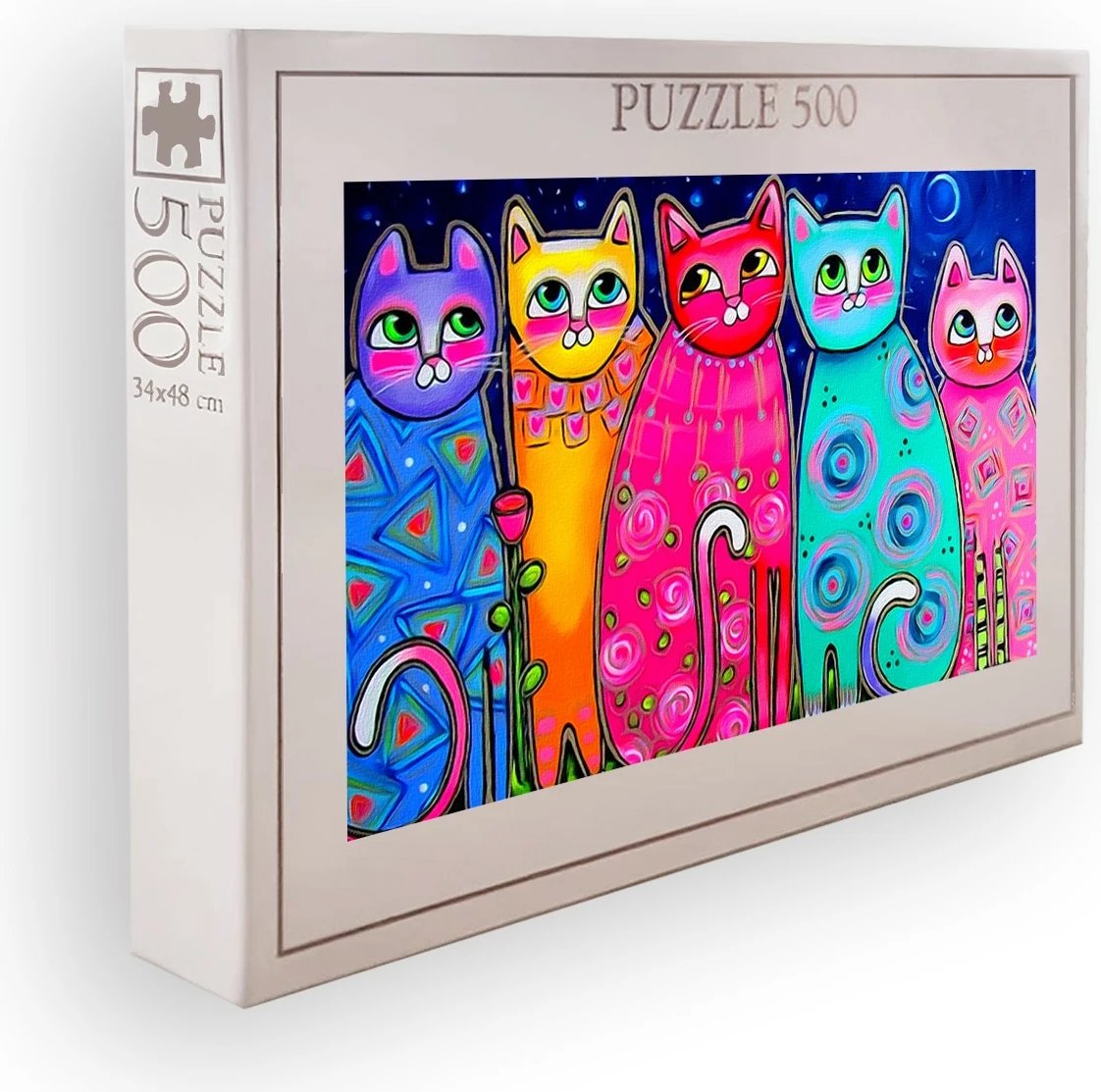 Puzzle 500 copa, shumëngjyrësh, Evila Originals, PZL_079_500