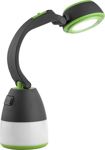 llambë kampingu 3‑në‑1, Tracer, Flex TRAOSW47137, 200 lm, bateri 1500 mAh, kohë pune 6 orë, powerbank, e zezë/jeshile