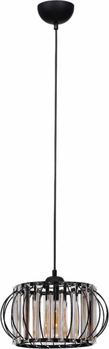 Llambë tavani Opviq, 9042-1, metal e zi, kapak xhami Llambë tavani Opviq, 9042-1, metal e zi, kapak xhami