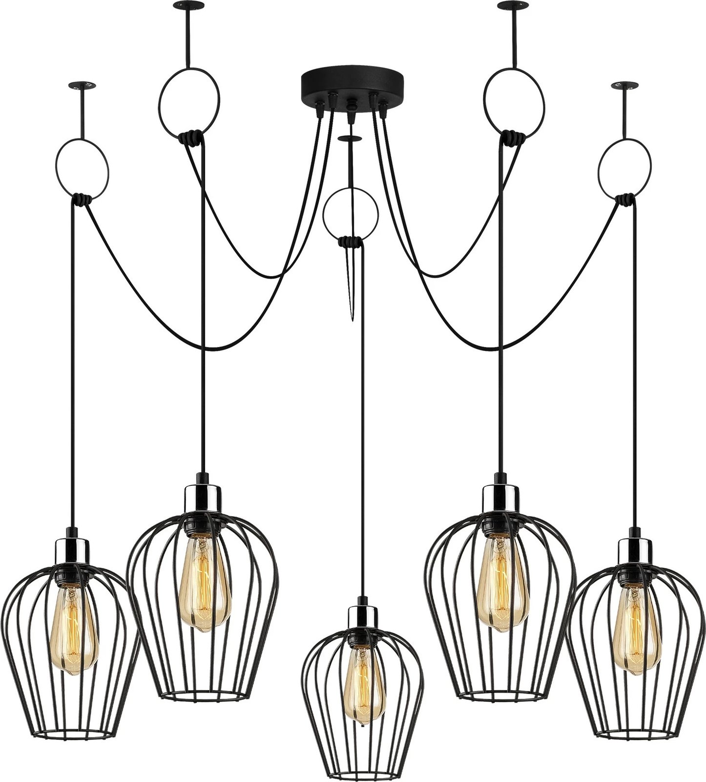 Llambë tavani industriale Opviq, Tel - 6691, ngjyrë e zezë