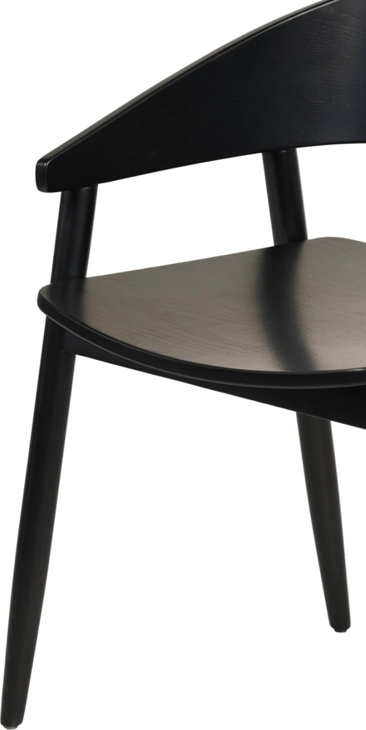 Karrige për ngrënie CANOP FH9950.02 dru frashëri ngjyrë e zezë 56,5x61x74H cm