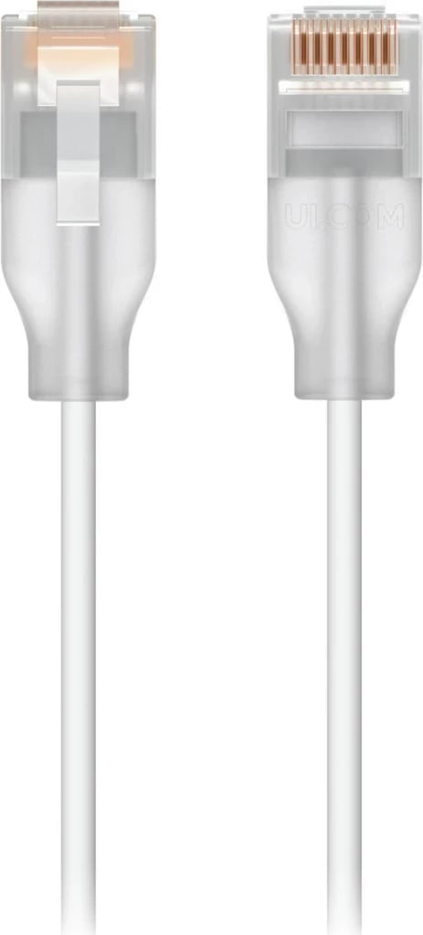 Kabëll rrjeti Ubiquiti UACC-Cable-Patch-EL-2M-W, Cat6, 2 m, Translucent, i Bardhë