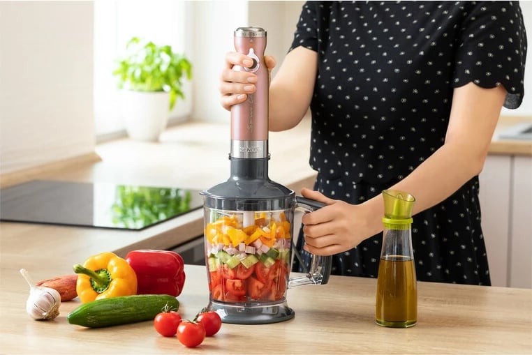 Blender dore 4-në-1 Sencor SHB 5605RS-EUE3, rozë