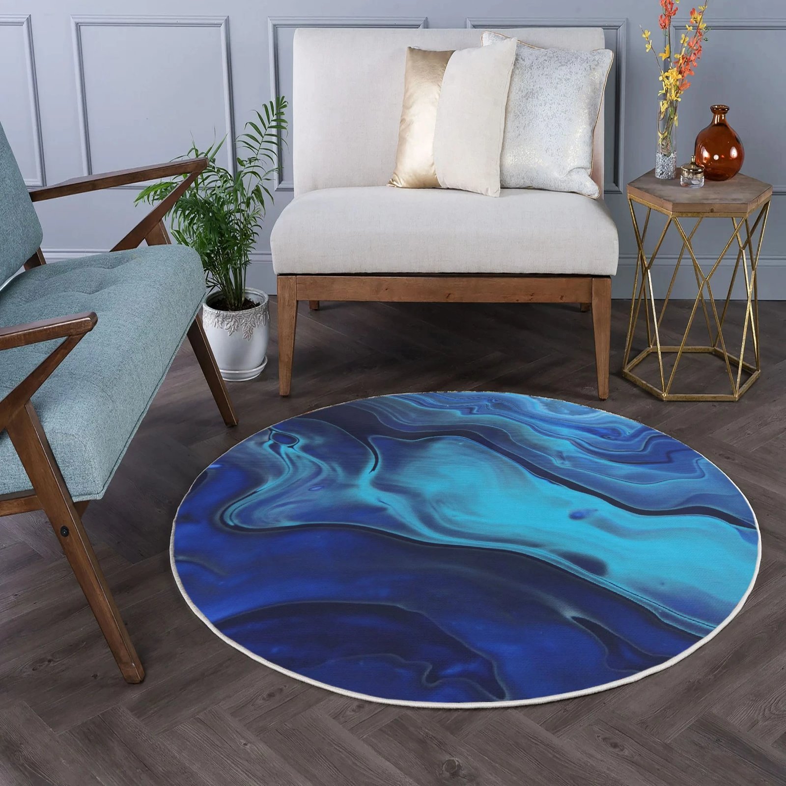 Qilim Conceptum Hypnose, blu, Woopamuk488, 80x80cm