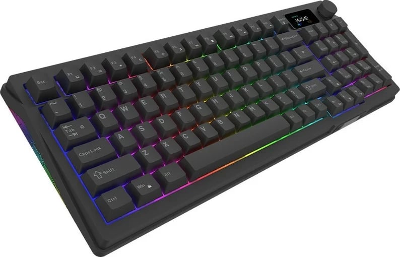 Tastierë mekanike Aqirys Atria, 96%, 95 taste, RGB, me kabllo, e zezë