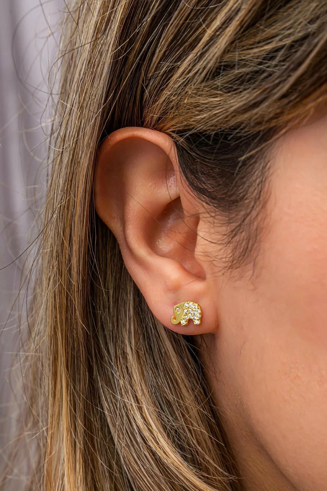 Vathë argjendi në formë elefanti, ngjyrë ari, Jumeon, NRZ999632