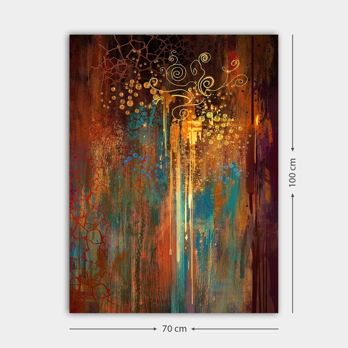 Pikturë dekorative në kanavacë, shumëngjyrëshe, 70x100cm, Wallity, 221709259_70100