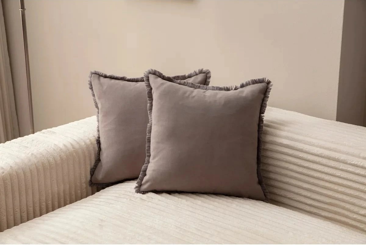 Set jastëkësh dekorativ, 2 copë, ngjyrë gri, Sacakli, Evila Originals