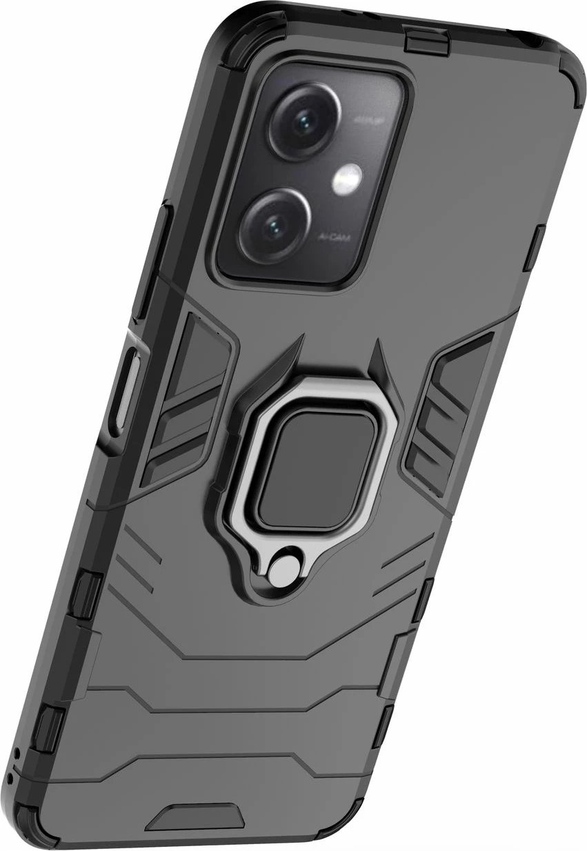 Mbështjellës Hurtel Ring Armor për Xiaomi Redmi Note 12 5G / Poco X5 5G, i zi
