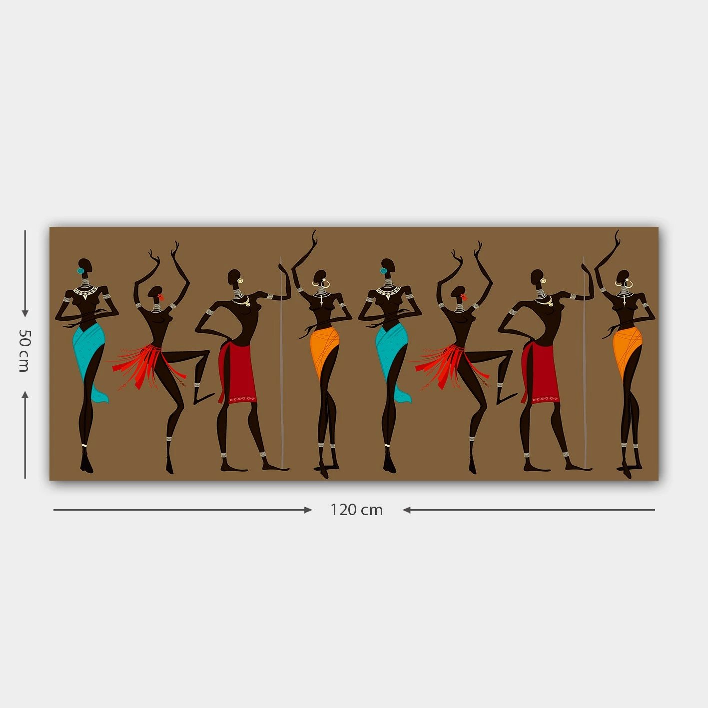 Pikturë dekorative në kanavacë, shumëngjyrëshe, Wallity YTY212585_50120, 50x120cm