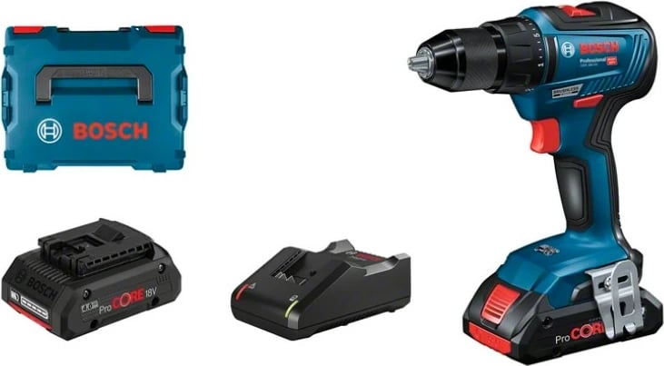 Kaçavidë elektrike Bosch GSR 18V-55 Professional, 18V, Li-Ion, zi/blu